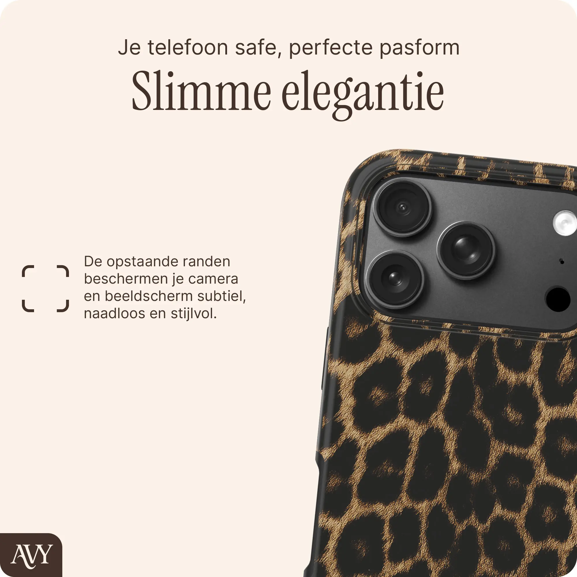 AVY Apple iPhone 18 Pro Hoesje MagSafe Back Cover Panthera Chic afbeelding 8