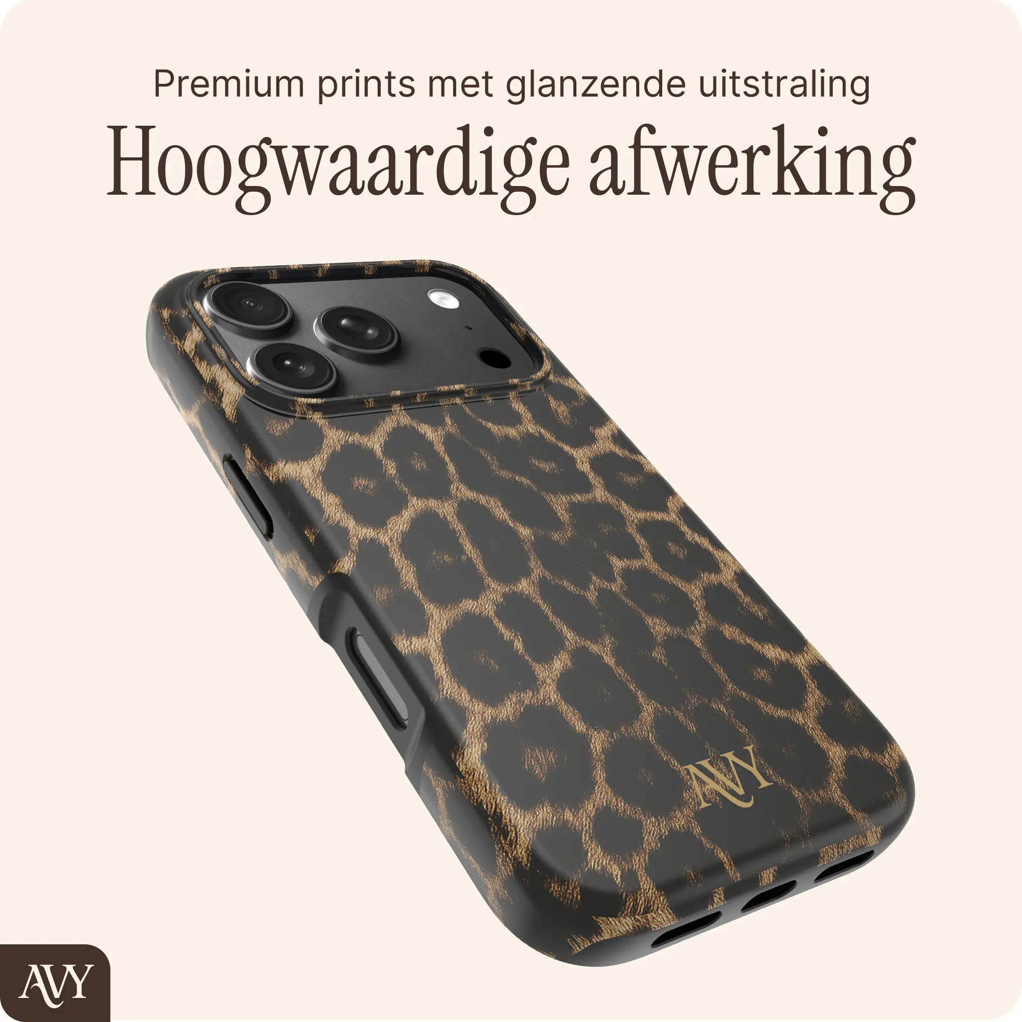 AVY Apple iPhone 18 Pro Hoesje MagSafe Back Cover Panthera Chic afbeelding 9