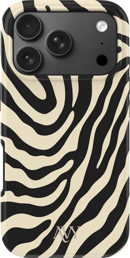 AVY Apple iPhone 18 Pro Hoesje MagSafe Back Cover Serengeti Zebra afbeelding 1