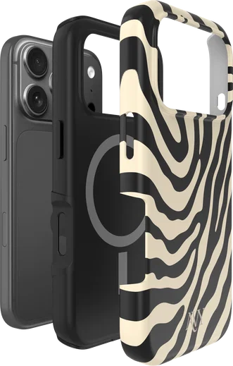 AVY Apple iPhone 18 Pro Hoesje MagSafe Back Cover Serengeti Zebra afbeelding 12