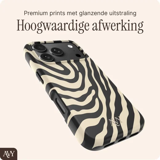 AVY Apple iPhone 18 Pro Hoesje MagSafe Back Cover Serengeti Zebra afbeelding 9