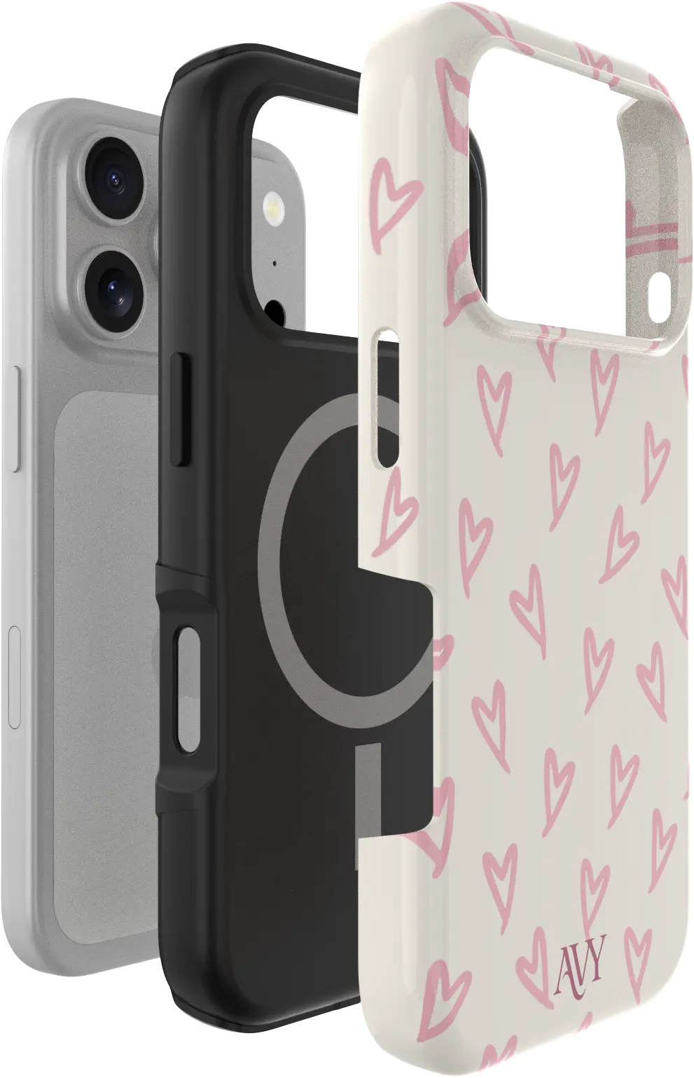 AVY Apple iPhone 18 Pro Hoesje MagSafe Back Cover Cupid Blush afbeelding 8