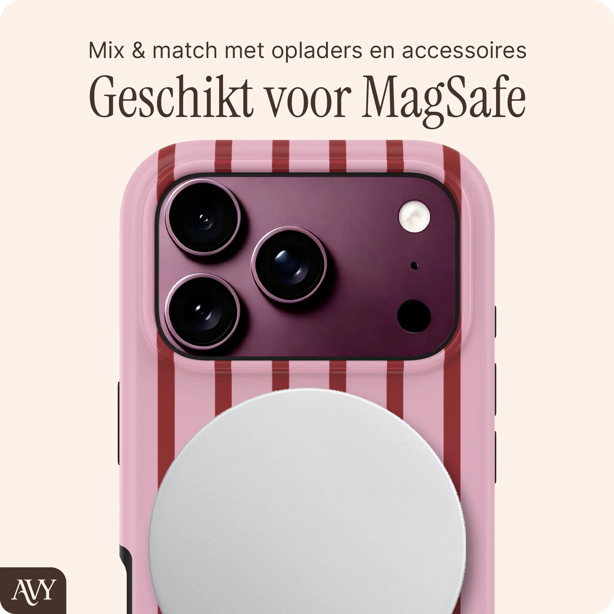 AVY Apple iPhone 18 Pro Hoesje MagSafe Back Cover Linea Sol afbeelding 4