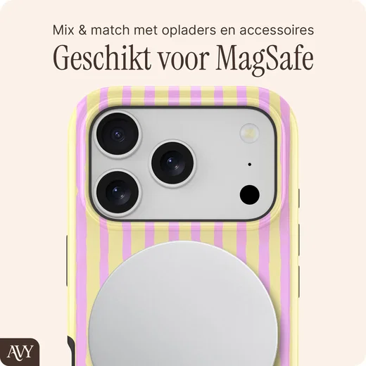 AVY Apple iPhone 18 Pro Hoesje MagSafe Back Cover Pink Lemonade afbeelding 4