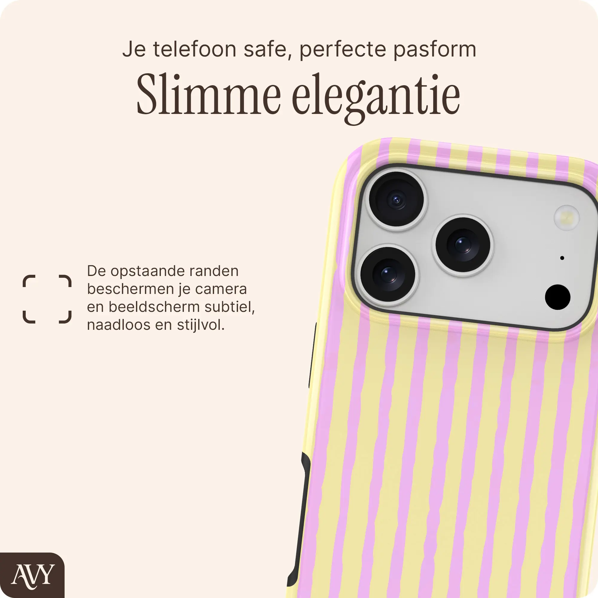 AVY Apple iPhone 18 Pro Hoesje MagSafe Back Cover Pink Lemonade afbeelding 5