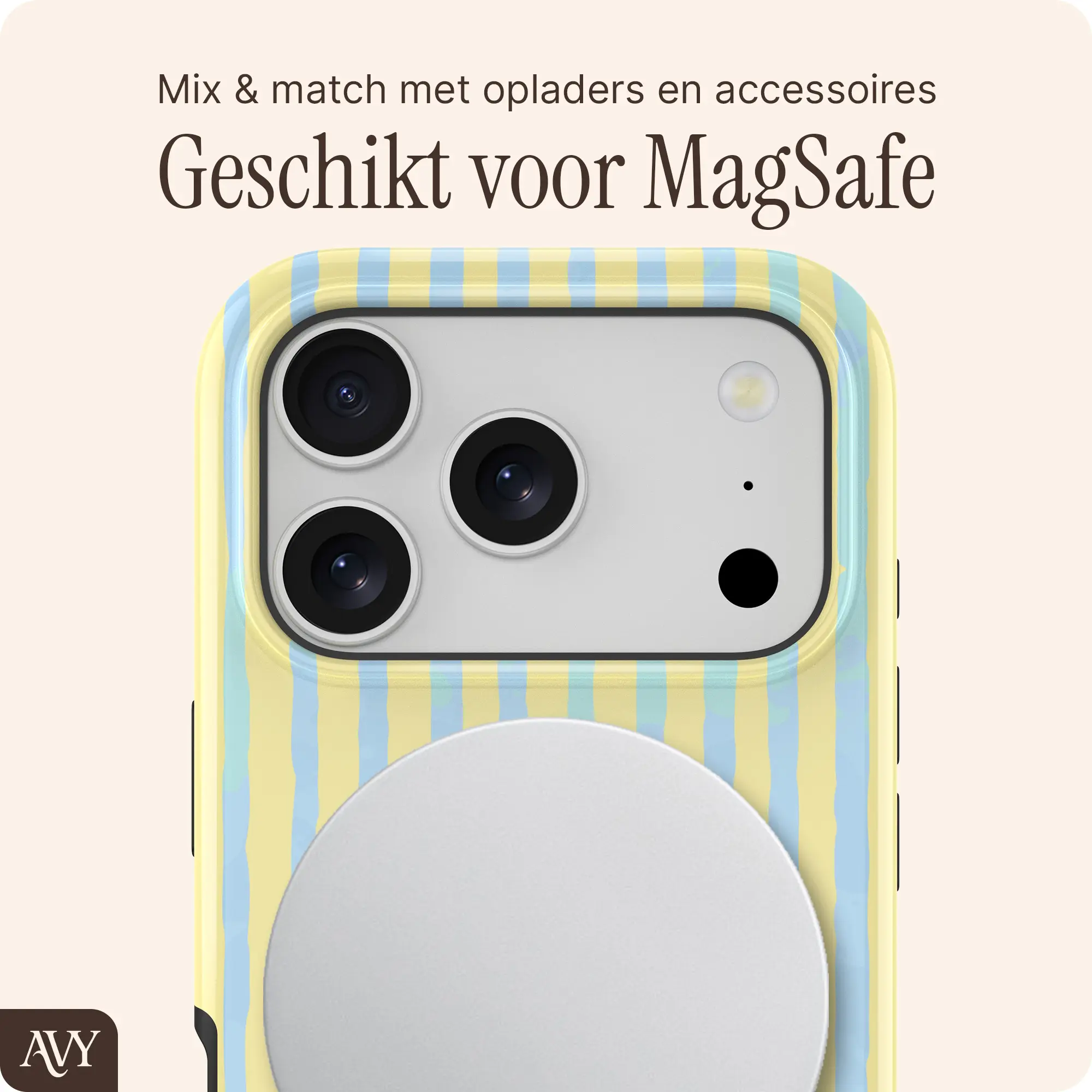 AVY Apple iPhone 18 Pro Hoesje MagSafe Back Cover Lemon Sky afbeelding 4