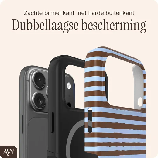 AVY Apple iPhone 18 Pro Hoesje MagSafe Back Cover Ocean Latte afbeelding 7