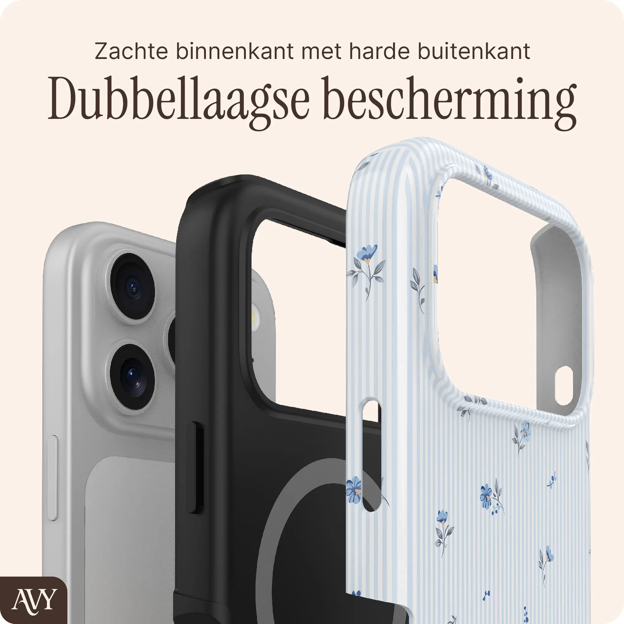 AVY Apple iPhone 18 Pro Hoesje MagSafe Back Cover Sky Blossom afbeelding 2