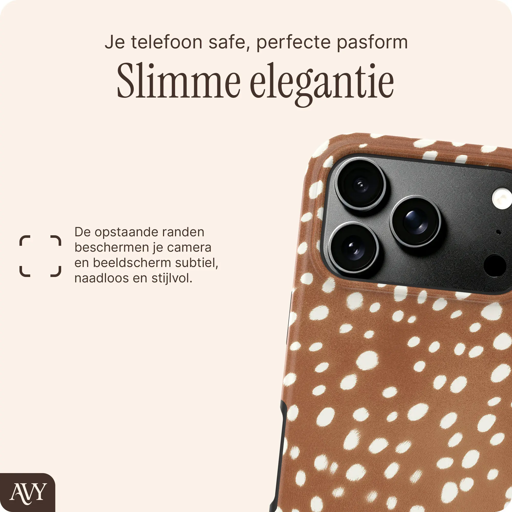AVY Apple iPhone 18 Pro Hoesje MagSafe Back Cover Bambi afbeelding 5