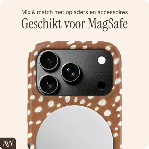 AVY Apple iPhone 18 Pro Hoesje MagSafe Back Cover Bambi afbeelding 4
