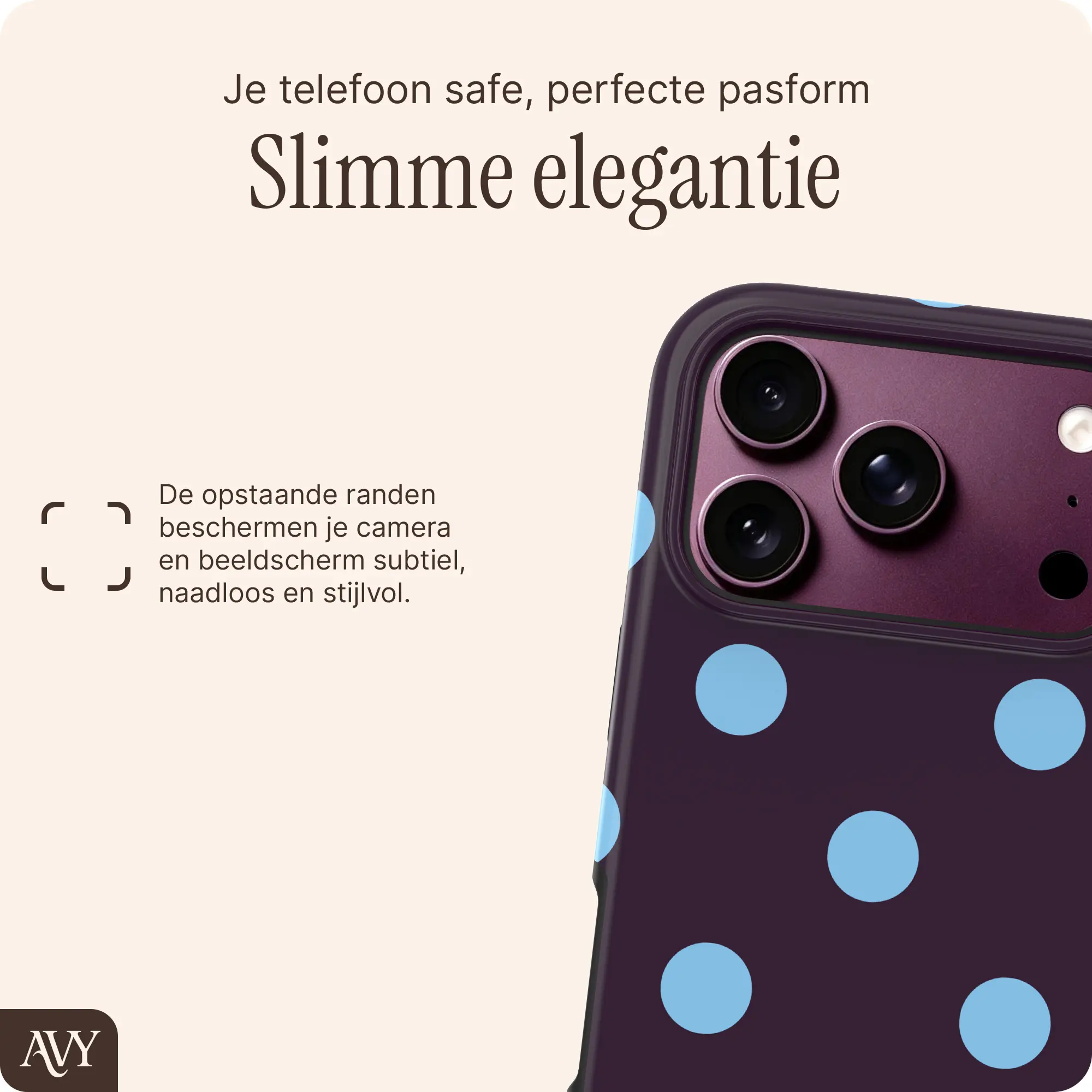AVY Apple iPhone 18 Pro Hoesje MagSafe Back Cover Blueberry Wine afbeelding 5