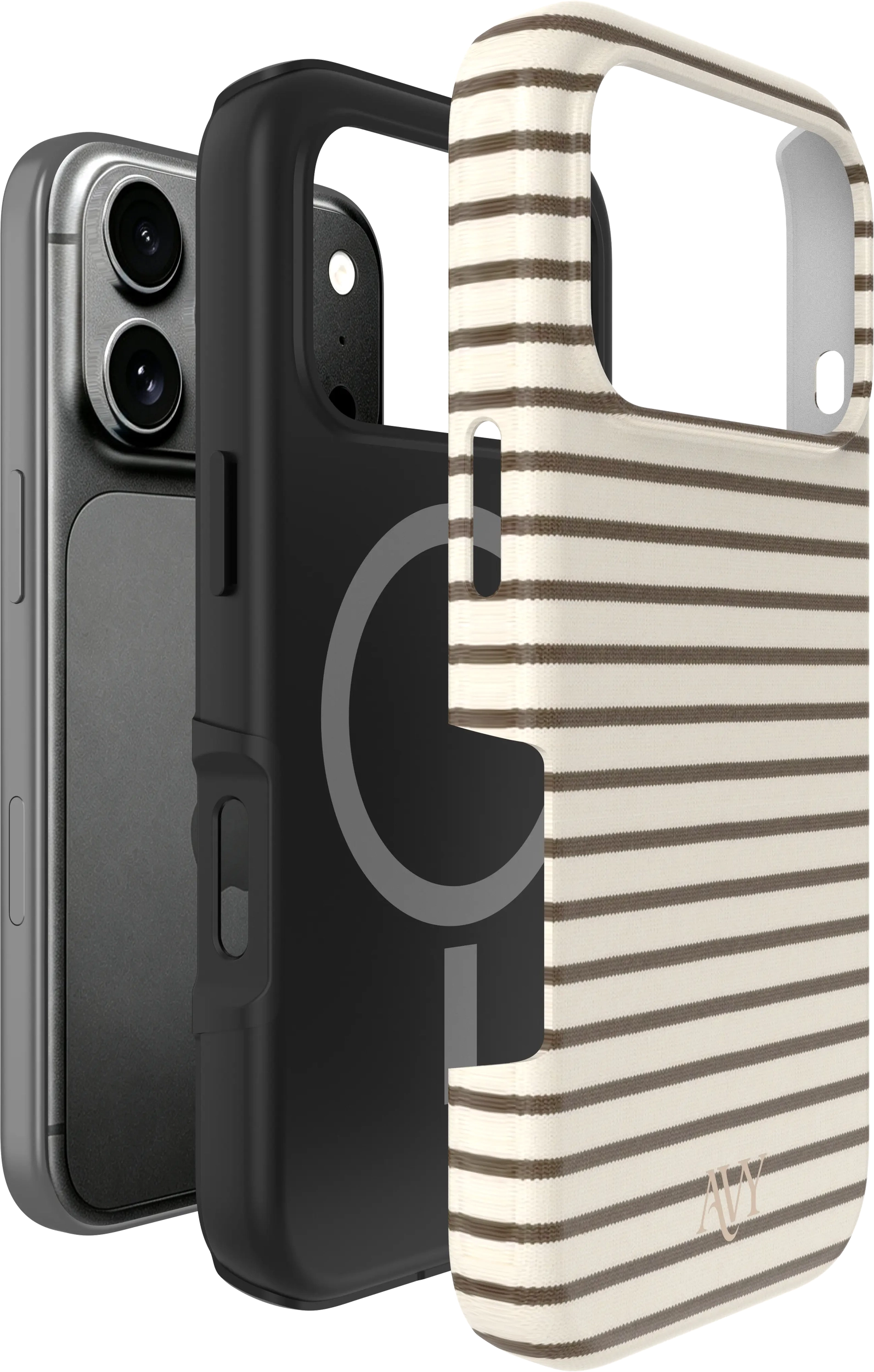 AVY Apple iPhone 18 Pro Hoesje MagSafe Back Cover Cafe Creme afbeelding 7