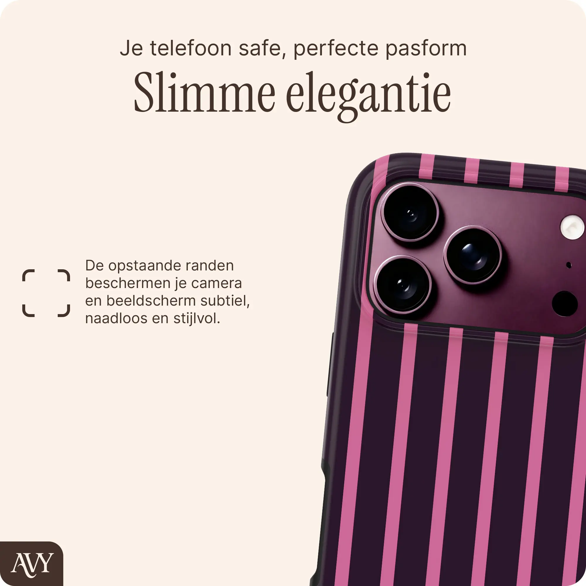 AVY Apple iPhone 18 Pro Hoesje MagSafe Back Cover Cherry Wine afbeelding 5