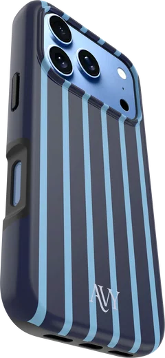 AVY Apple iPhone 18 Pro Hoesje MagSafe Back Cover Blue Society afbeelding 8