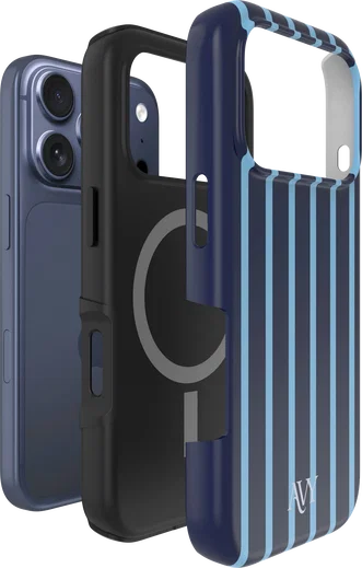 AVY Apple iPhone 18 Pro Hoesje MagSafe Back Cover Blue Society afbeelding 10
