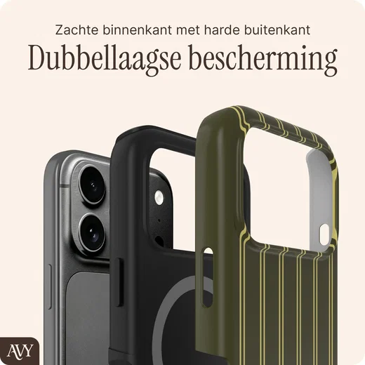AVY Apple iPhone 18 Pro Hoesje MagSafe Back Cover Martini Olive afbeelding 2