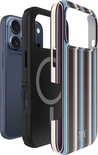 AVY Apple iPhone 18 Pro Hoesje MagSafe Back Cover Oxford Stripe afbeelding 10