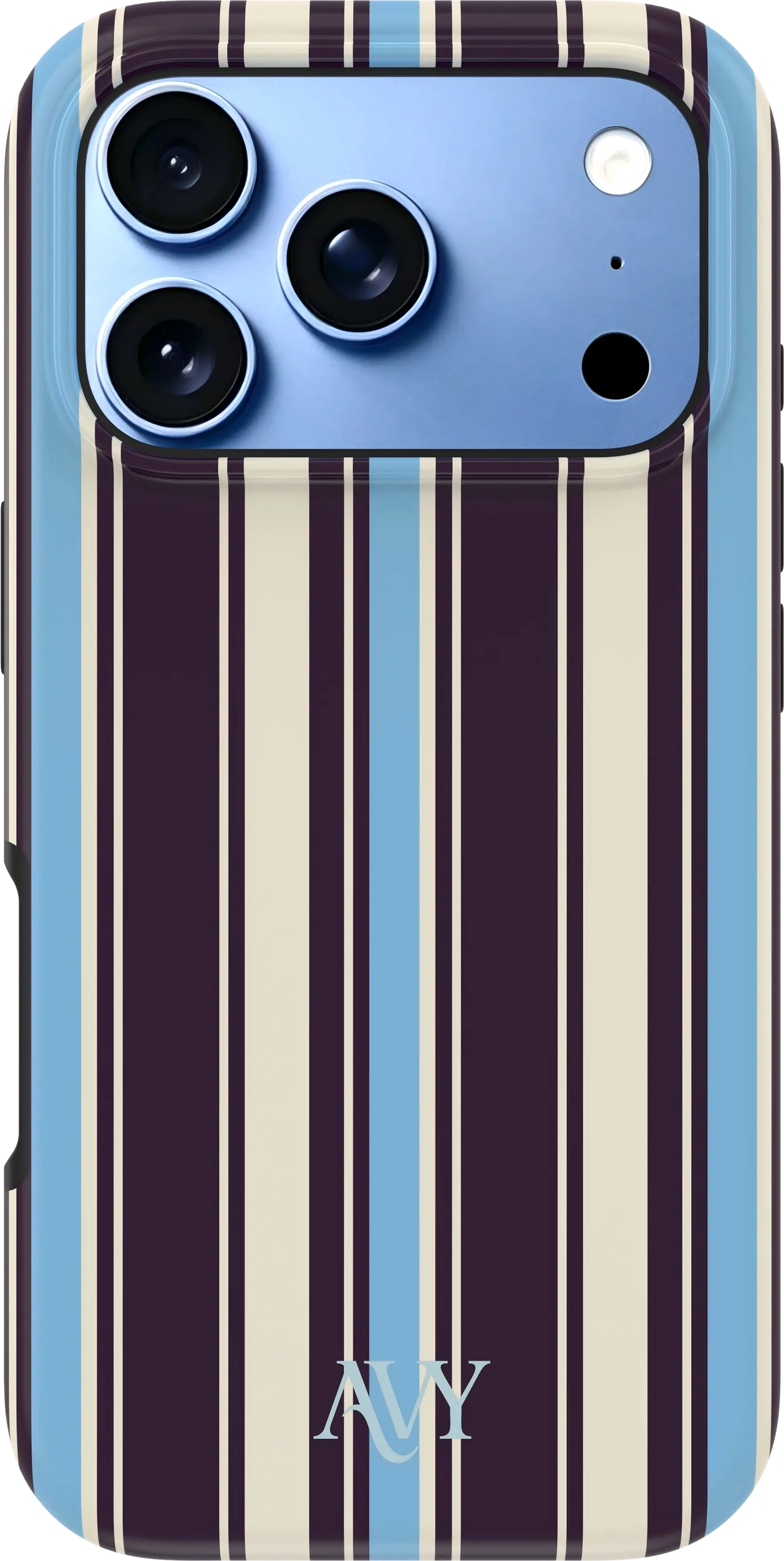 AVY Apple iPhone 18 Pro Hoesje MagSafe Back Cover Oxford Stripe afbeelding 1