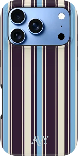 AVY Apple iPhone 18 Pro Hoesje MagSafe Back Cover Oxford Stripe afbeelding 1
