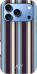 AVY Apple iPhone 18 Pro Hoesje MagSafe Back Cover Oxford Stripe afbeelding