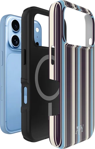 AVY Apple iPhone 18 Pro Hoesje MagSafe Back Cover Oxford Stripe afbeelding 7