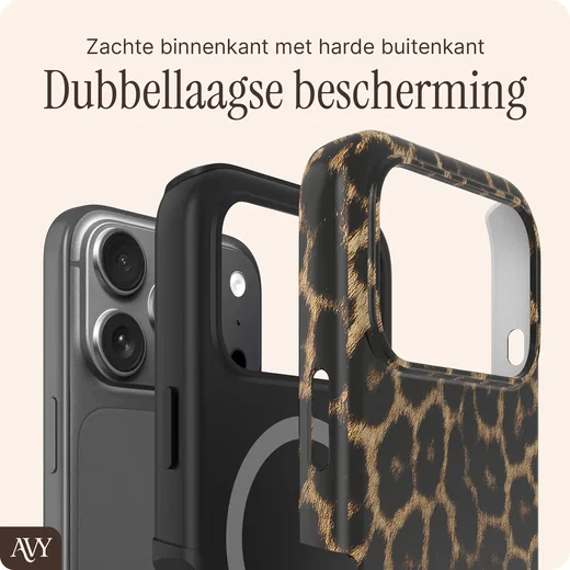 AVY Apple iPhone 18 Pro Max Hoesje MagSafe Back Cover Panthera Chic afbeelding 3
