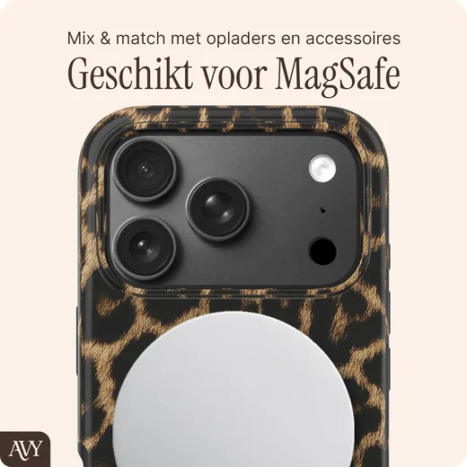 AVY Apple iPhone 18 Pro Max Hoesje MagSafe Back Cover Panthera Chic afbeelding 4