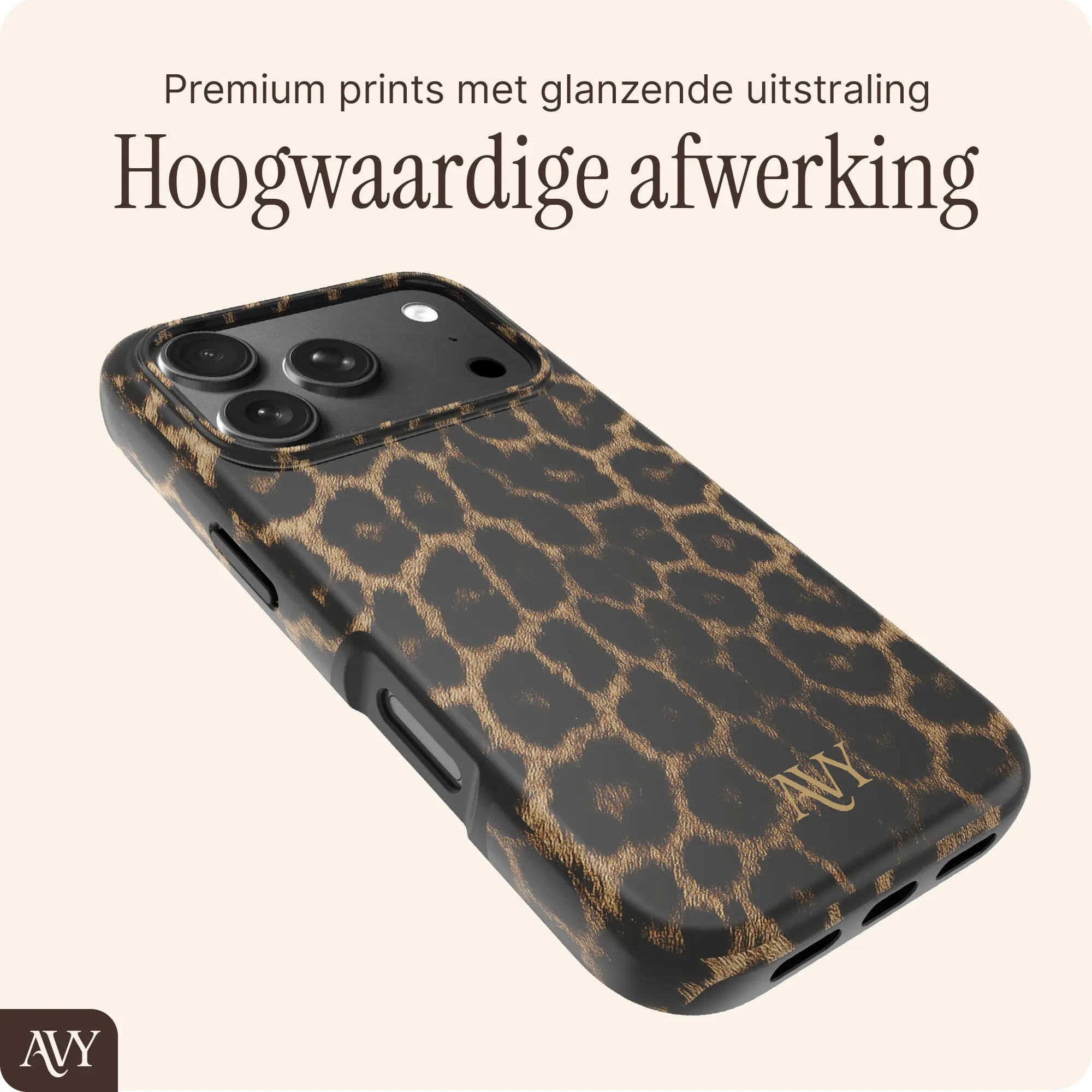 AVY Apple iPhone 18 Pro Max Hoesje MagSafe Back Cover Panthera Chic afbeelding 6