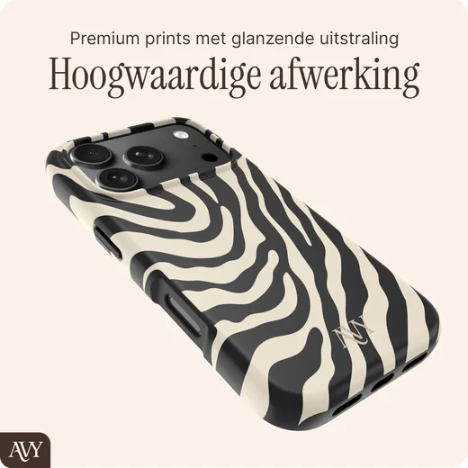 AVY Apple iPhone 18 Pro Max Hoesje MagSafe Back Cover Serengeti Zebra afbeelding 6