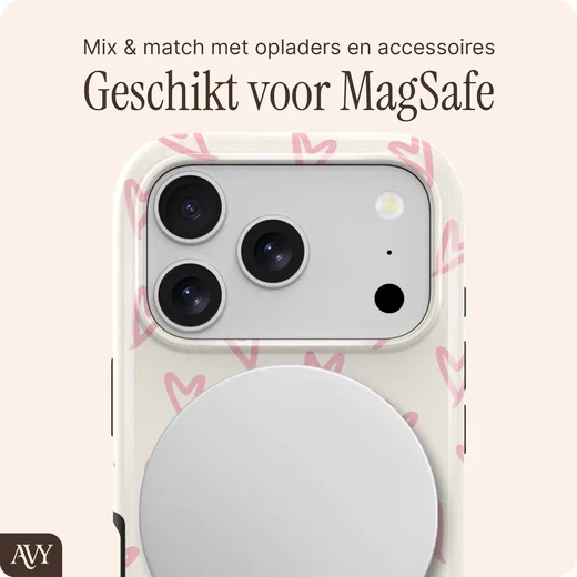 AVY Apple iPhone 18 Pro Max Hoesje MagSafe Back Cover Cupid Blush afbeelding 4