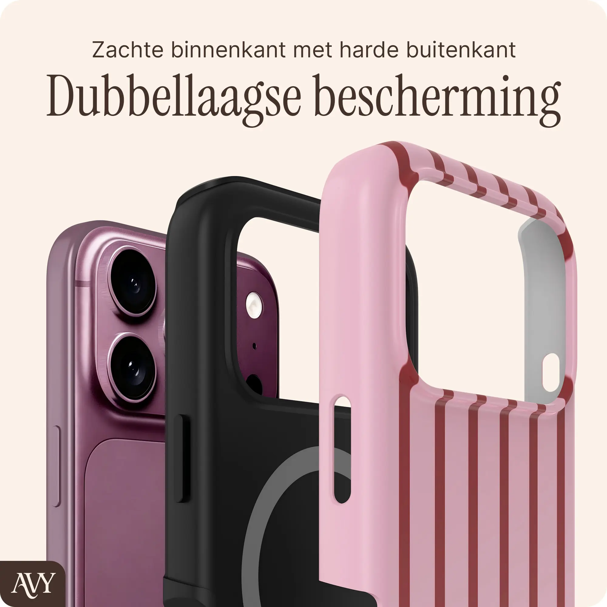 AVY Apple iPhone 18 Pro Max Hoesje MagSafe Back Cover Linea Sol afbeelding 2