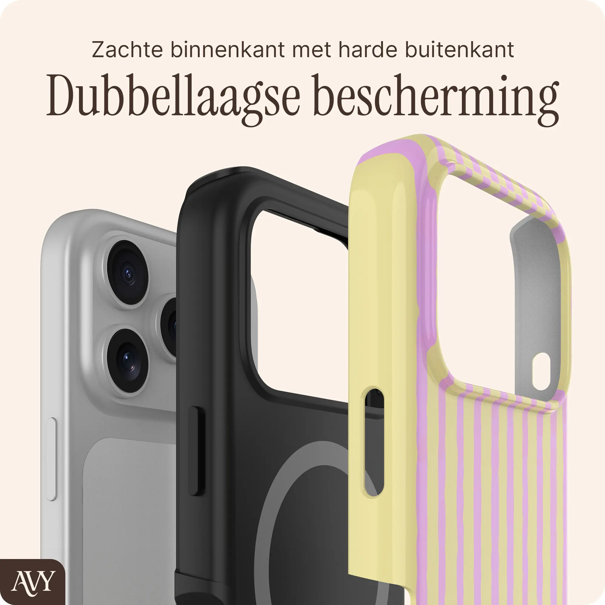 AVY Apple iPhone 18 Pro Max Hoesje MagSafe Back Cover Pink Lemonade afbeelding 2