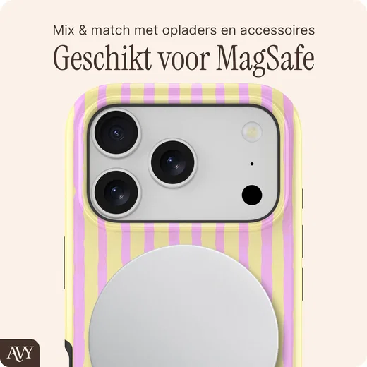 AVY Apple iPhone 18 Pro Max Hoesje MagSafe Back Cover Pink Lemonade afbeelding 4