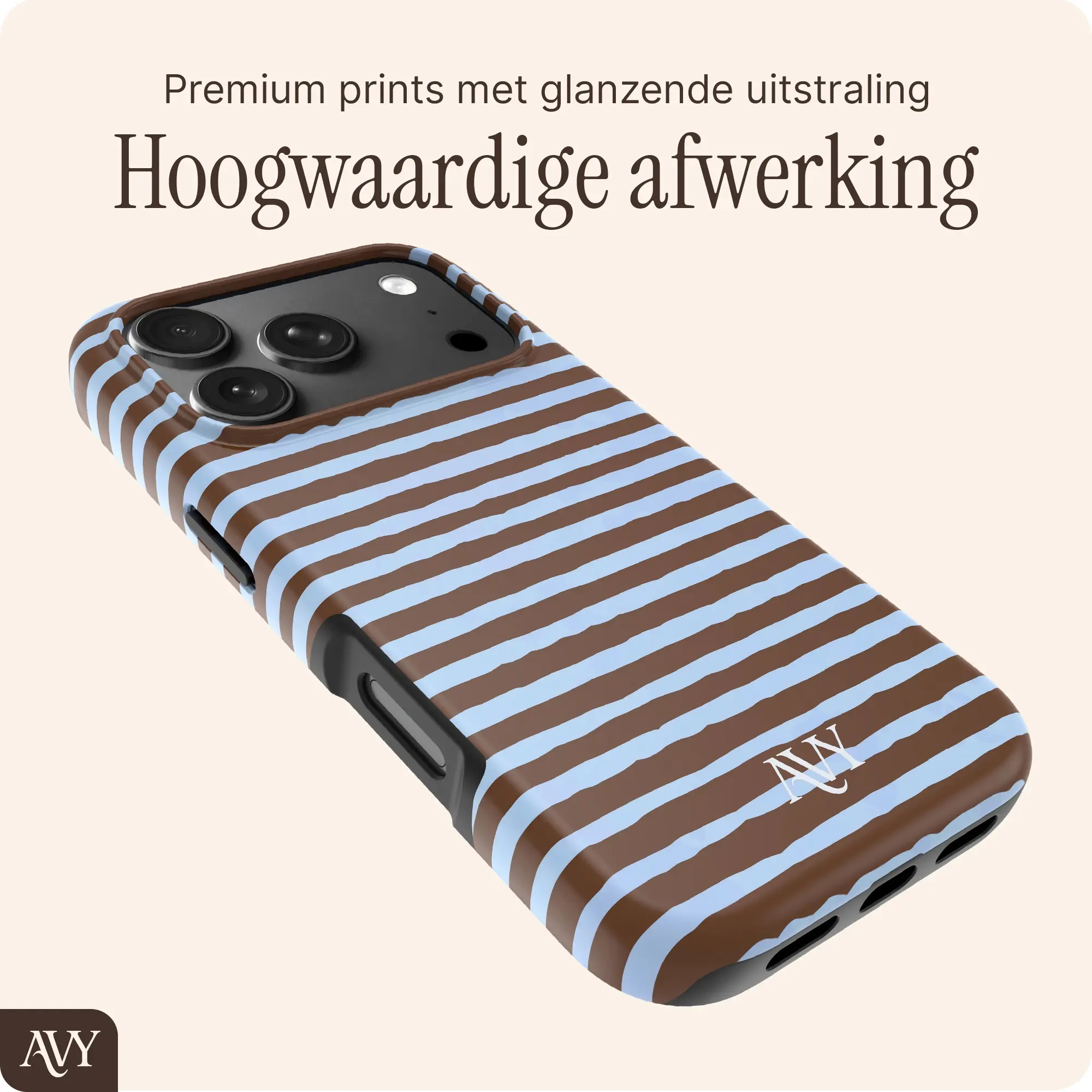 AVY Apple iPhone 18 Pro Max Hoesje MagSafe Back Cover Ocean Latte afbeelding 6