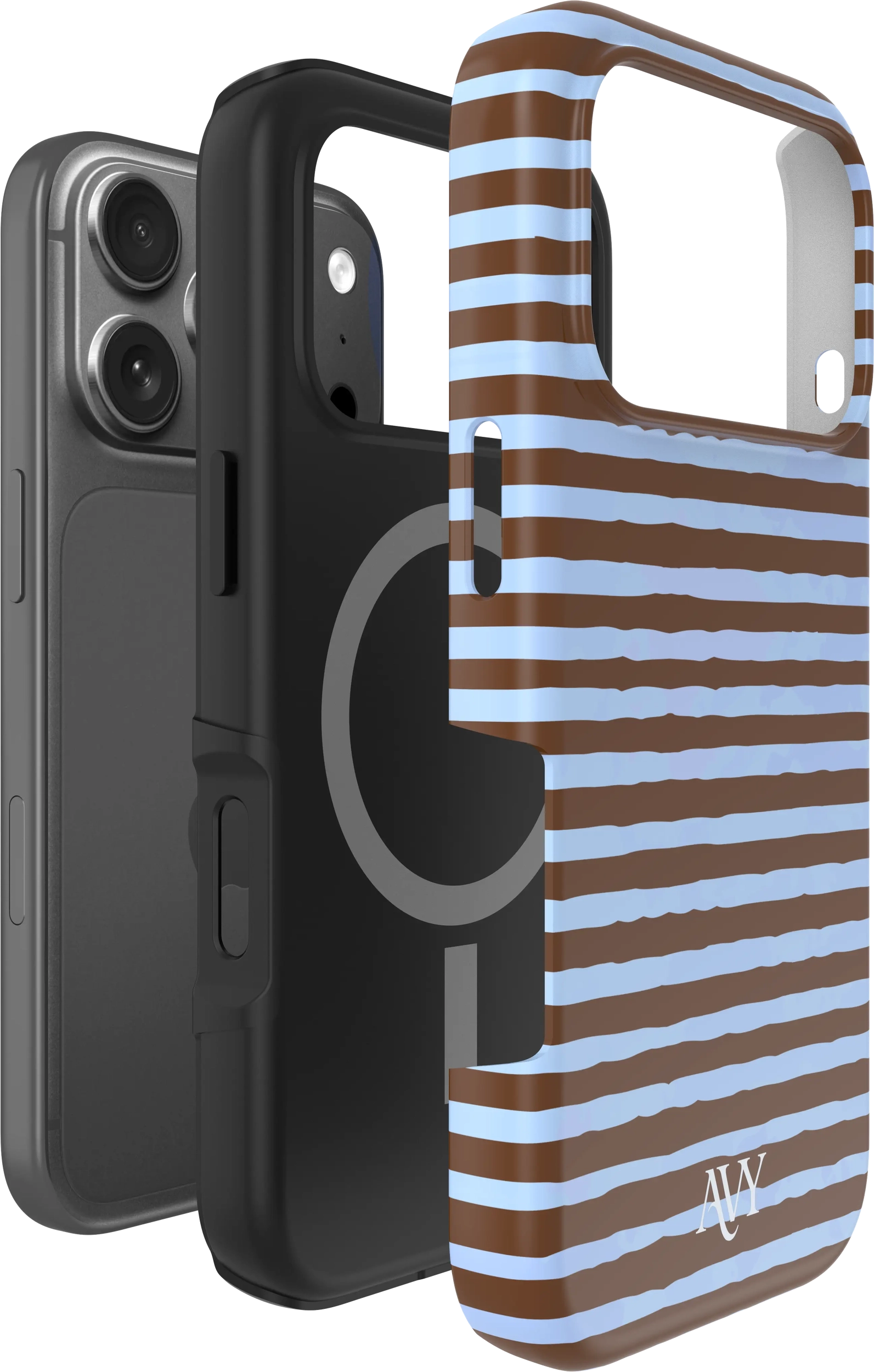 AVY Apple iPhone 18 Pro Max Hoesje MagSafe Back Cover Ocean Latte afbeelding 8