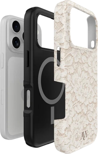 AVY Apple iPhone 18 Pro Max Hoesje MagSafe Back Cover Vintage Lace afbeelding 12