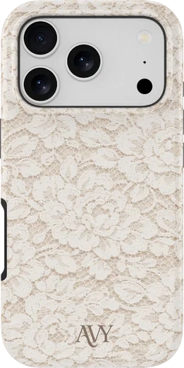 AVY Apple iPhone 18 Pro Max Hoesje MagSafe Back Cover Vintage Lace afbeelding 1