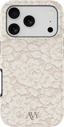 AVY Apple iPhone 18 Pro Max Hoesje MagSafe Back Cover Vintage Lace afbeelding