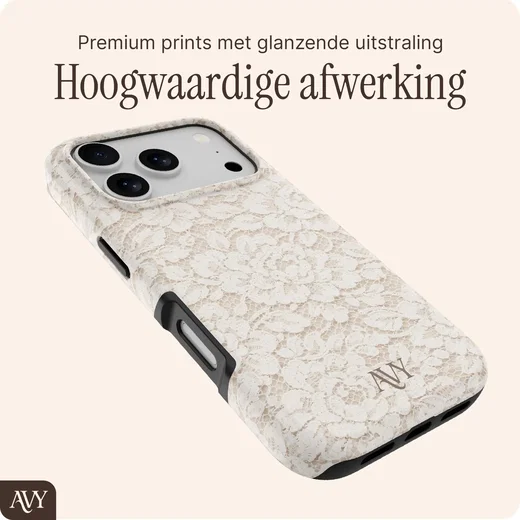 AVY Apple iPhone 18 Pro Max Hoesje MagSafe Back Cover Vintage Lace afbeelding 7