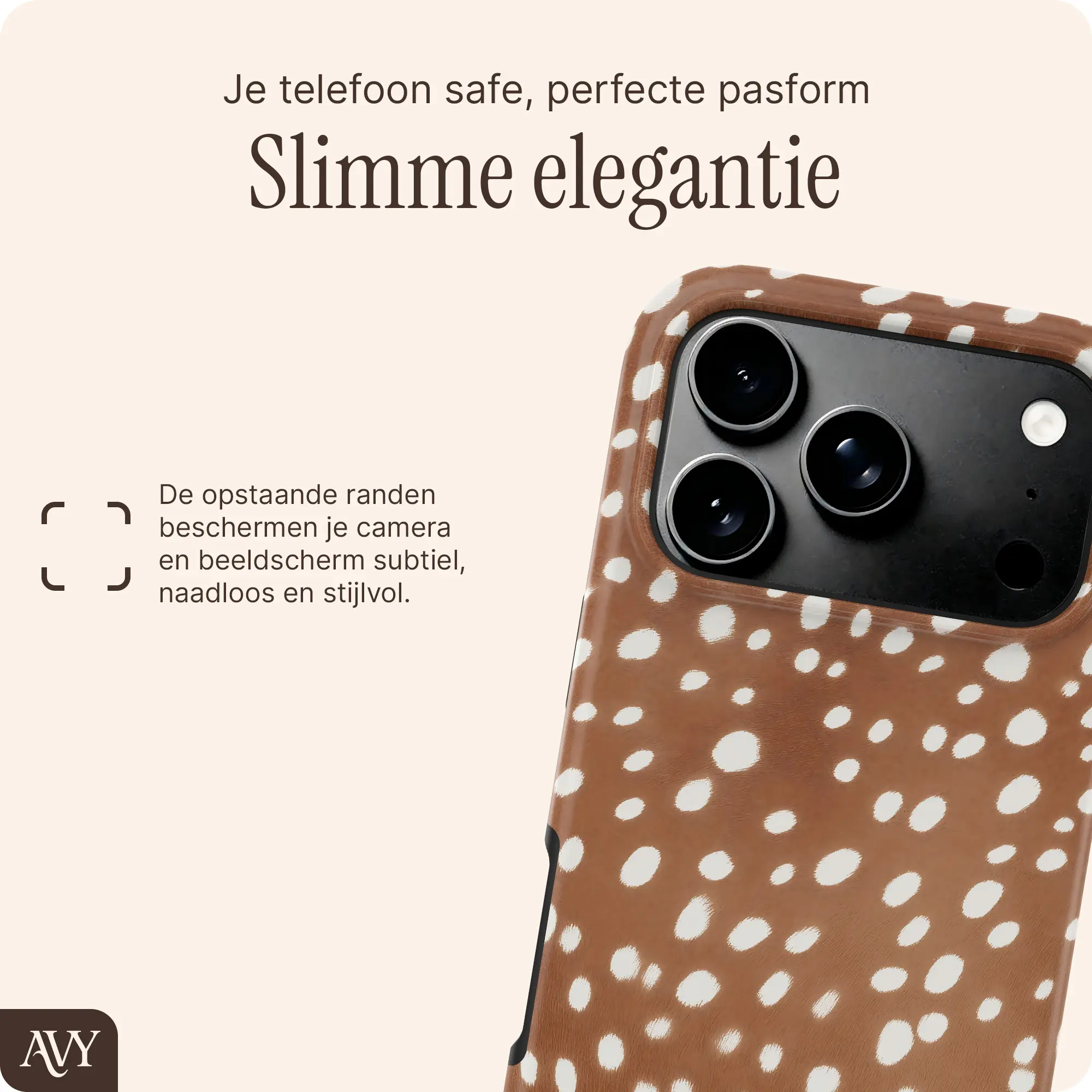 AVY Apple iPhone 18 Pro Max Hoesje MagSafe Back Cover Bambi afbeelding 5