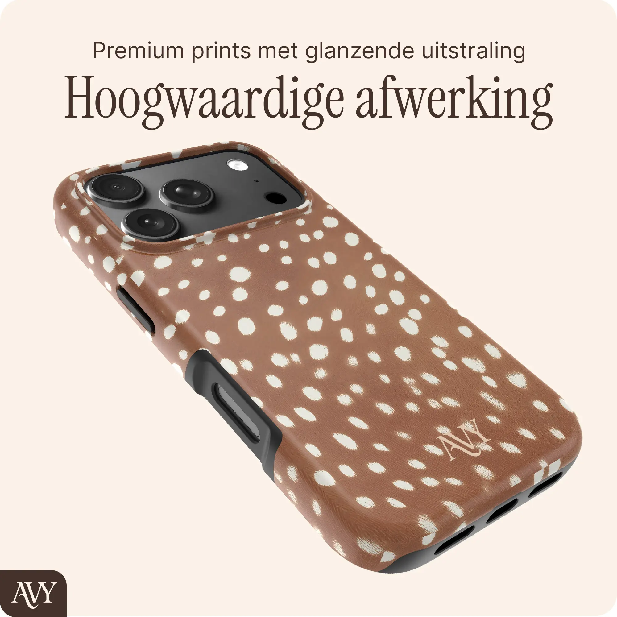 AVY Apple iPhone 18 Pro Max Hoesje MagSafe Back Cover Bambi afbeelding 6