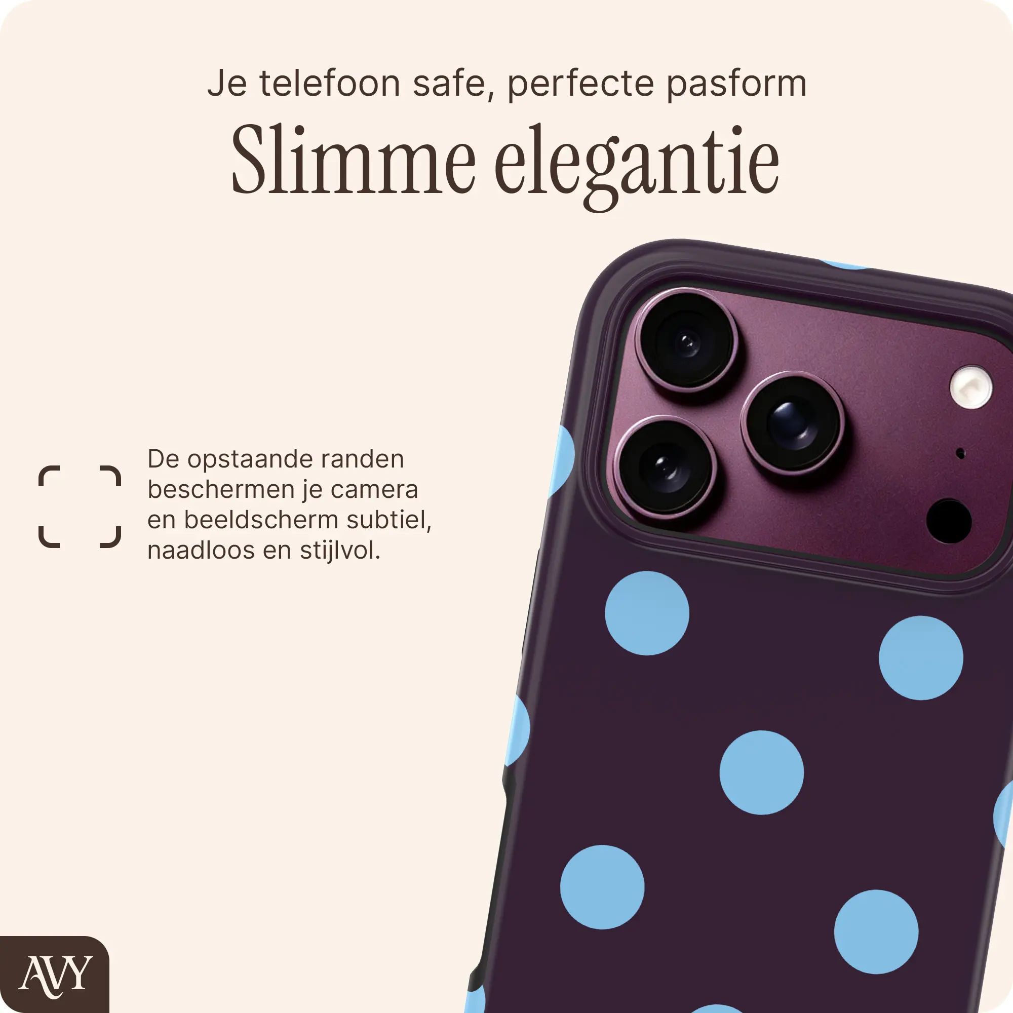 AVY Apple iPhone 18 Pro Max Hoesje MagSafe Back Cover Blueberry Wine afbeelding 5