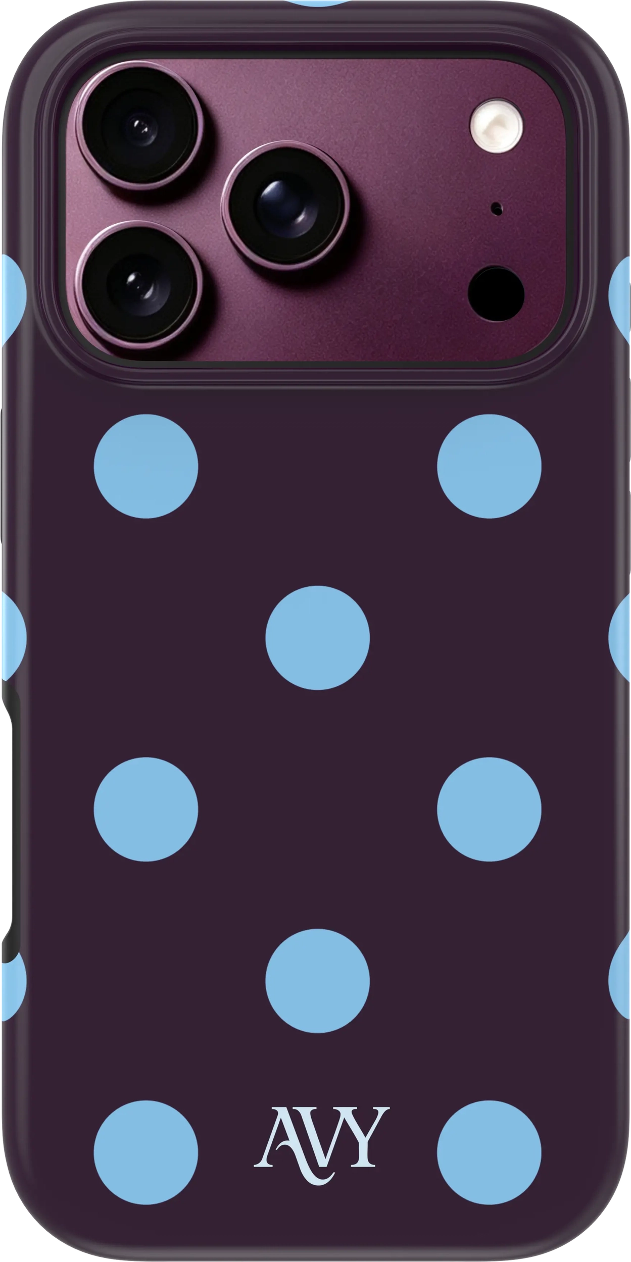 AVY Apple iPhone 18 Pro Max Hoesje MagSafe Back Cover Blueberry Wine afbeelding 1