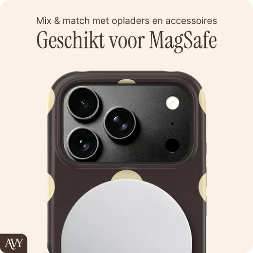 AVY Apple iPhone 18 Pro Max Hoesje MagSafe Back Cover Tiramisu afbeelding 4