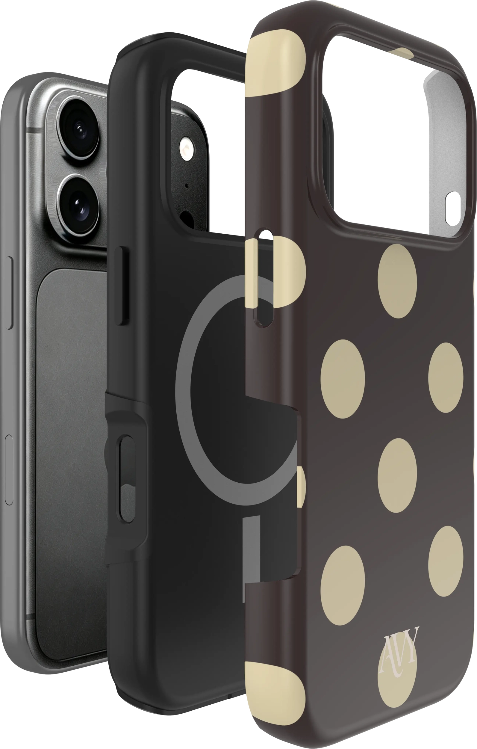 AVY Apple iPhone 18 Pro Max Hoesje MagSafe Back Cover Tiramisu afbeelding 8