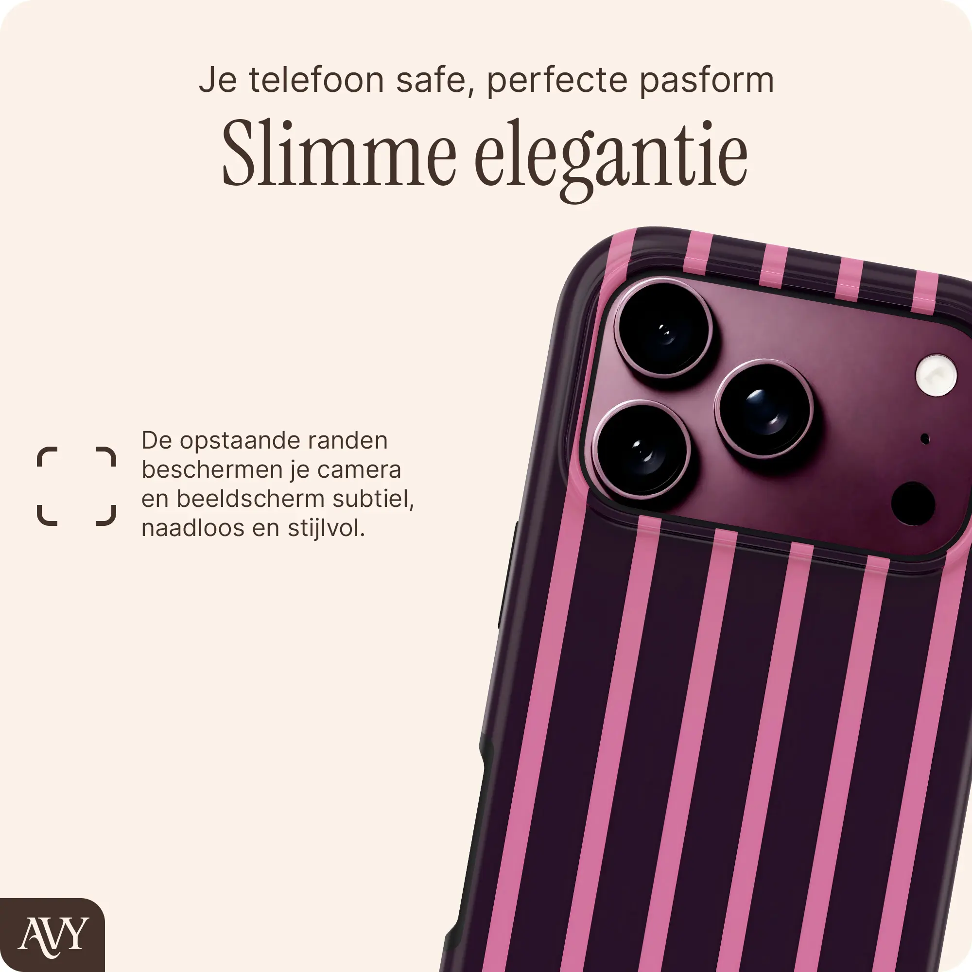 AVY Apple iPhone 18 Pro Max Hoesje MagSafe Back Cover Cherry Wine afbeelding 6