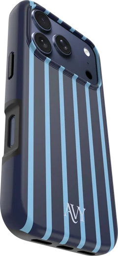 AVY Apple iPhone 18 Pro Max Hoesje MagSafe Back Cover Blue Society afbeelding 10