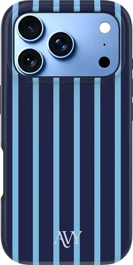 AVY Apple iPhone 18 Pro Max Hoesje MagSafe Back Cover Blue Society afbeelding 1