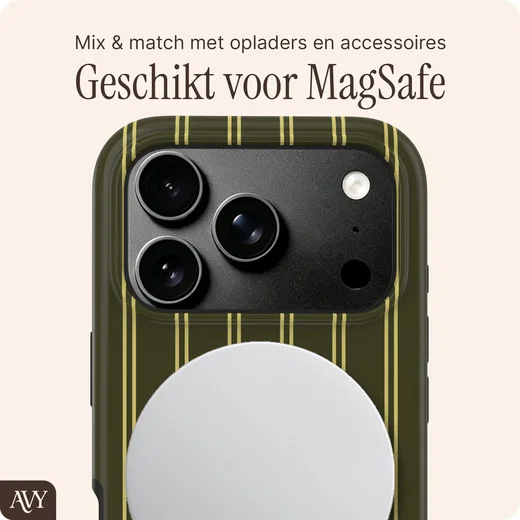 AVY Apple iPhone 18 Pro Max Hoesje MagSafe Back Cover Martini Olive afbeelding 4