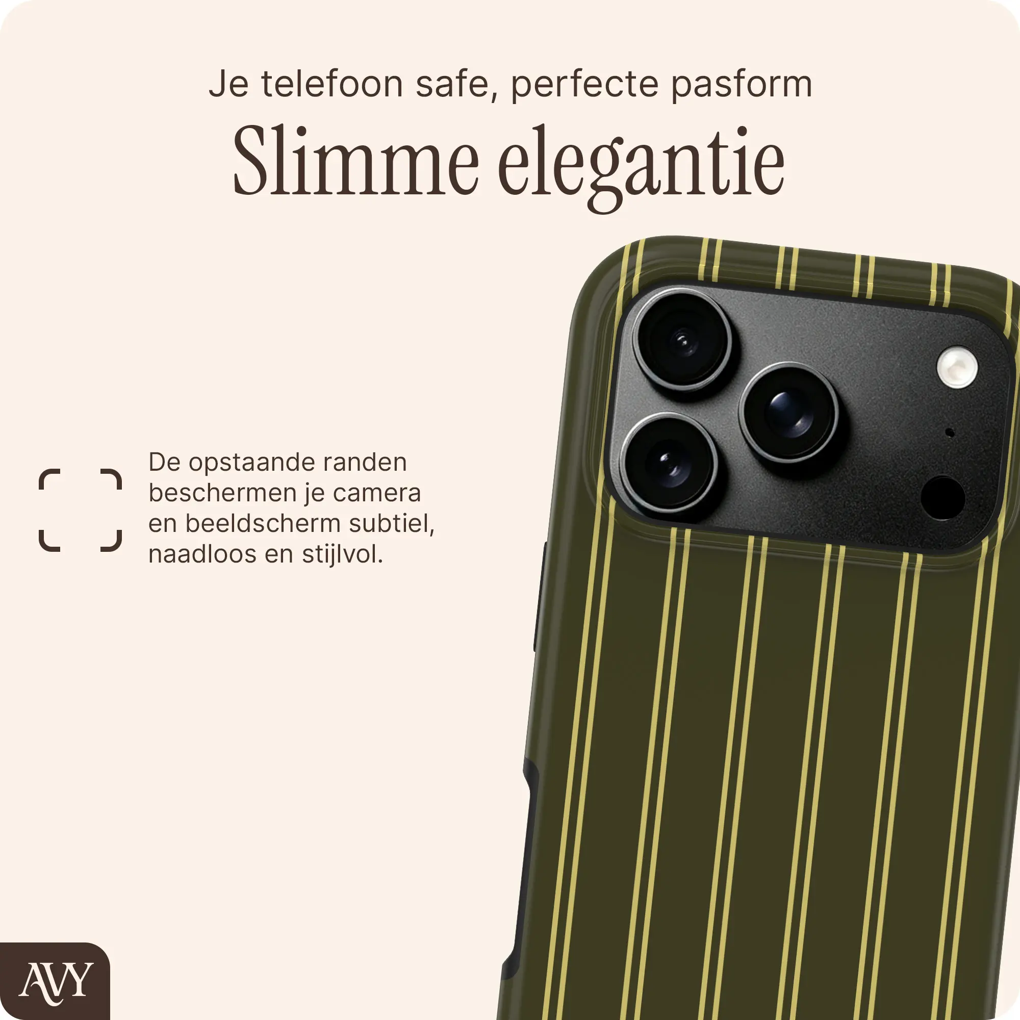 AVY Apple iPhone 18 Pro Max Hoesje MagSafe Back Cover Martini Olive afbeelding 5